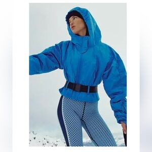 Free People powder vixen jacket ski blue size medium